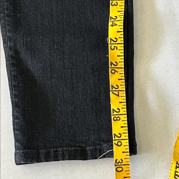 MOTHER THE PIXIE BLACK NOT GUILTY WASH BUTTON FLY SKINNY JEANS SZ 28 - Picture 13 of 13